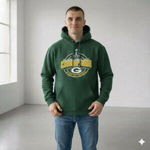Vintage NFL Green Bay Packers Super Bowl XLV Hoodie Jerzees Sweatshirt Men's L
